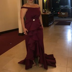 Jovani Burgundy Dress